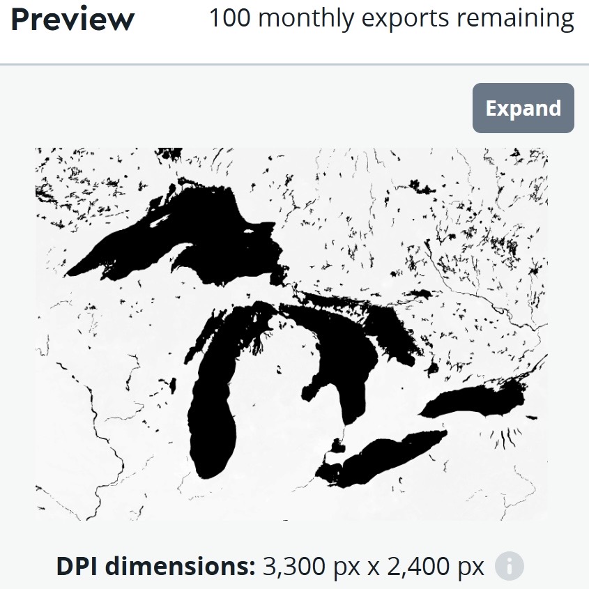 Exporting the fixed map
