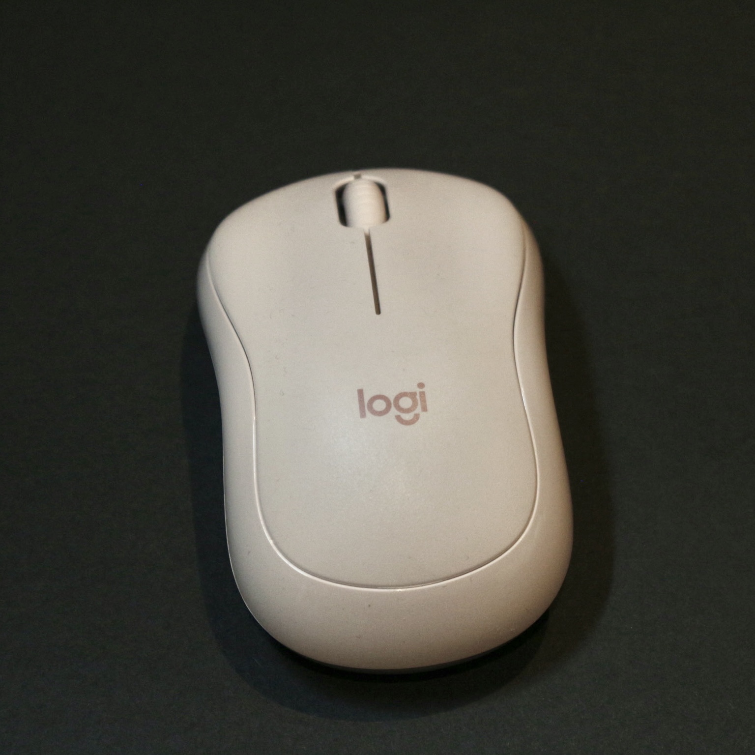 top view of my pink mouse