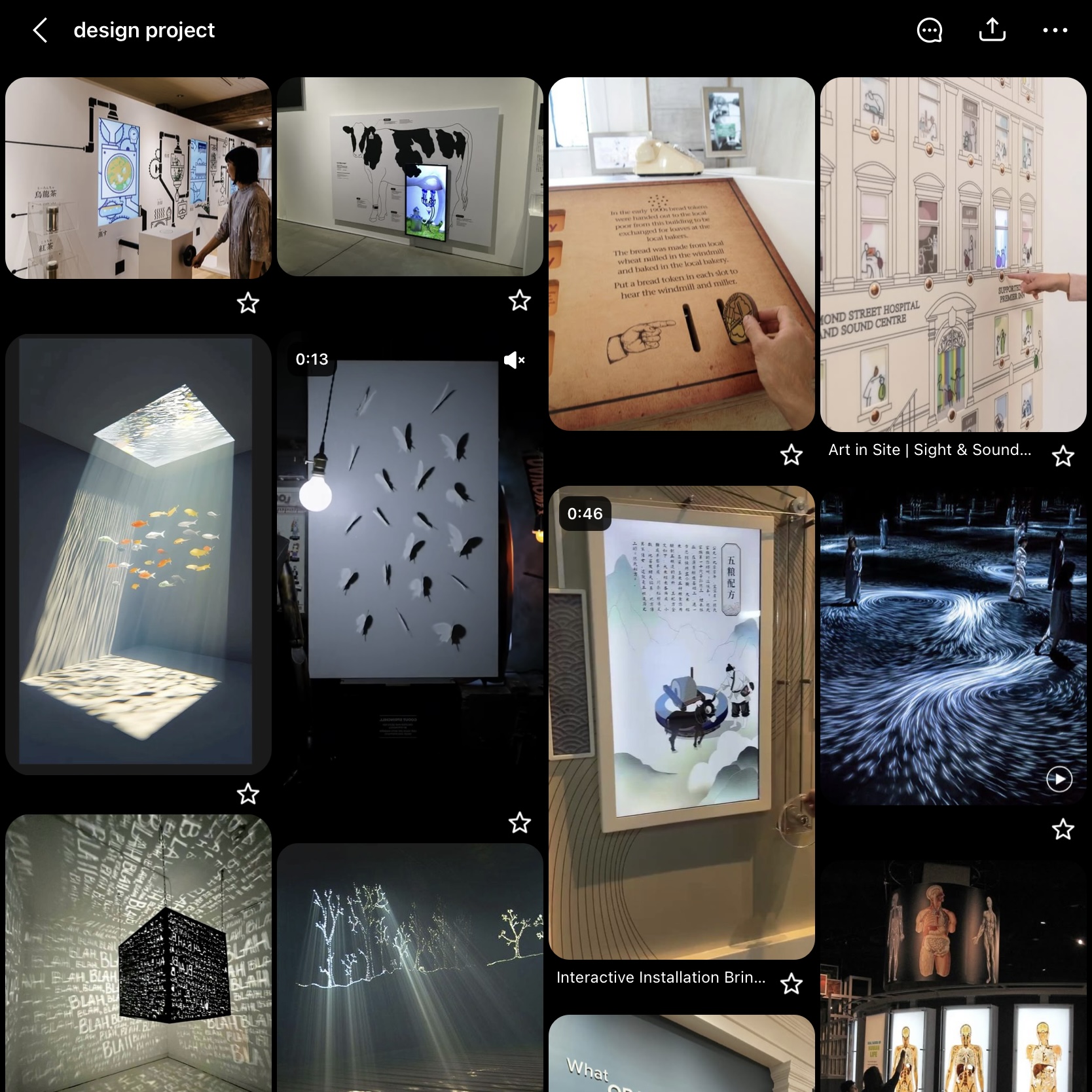 We also created a collection board in Pinterest and added all the interesting concept related to our project.